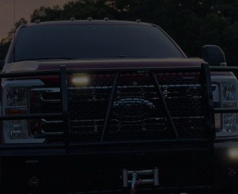 Fleet truck grille with strobes