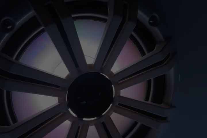 Marine speakers and accent lighting